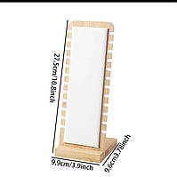 Бежева бамбукова підставка для ланцюжків та браслетів