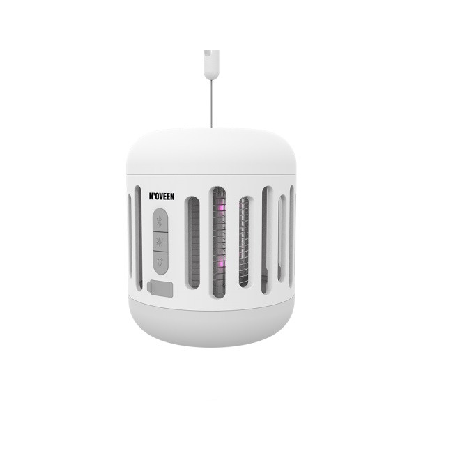 Антимоскітна кемпінгова LED лампочка Noveen IKN863 IPХ4 7 Вт з динаміком, фото 1