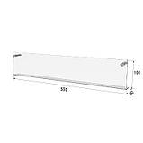 Полиця EKOSTAR настінна 500х100х30, фото 3