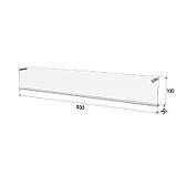 Полиця EKOSTAR настінна 600х100х30, фото 3