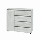 Комод Еверест КЛ-3 Лайт (телескопічні) 105х38х93 см Дуб Крафт білий (DTM-071076), фото 5