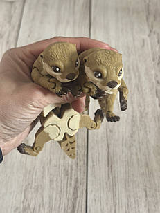 3D фігурка видра , шарнірна іграшка, рухома іграшка
