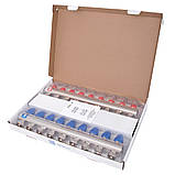 Комплект колектора з витратомірами ITAL IT09-H2001 1"-3/4", євроконус, 9 виходів, латунь, фото 2