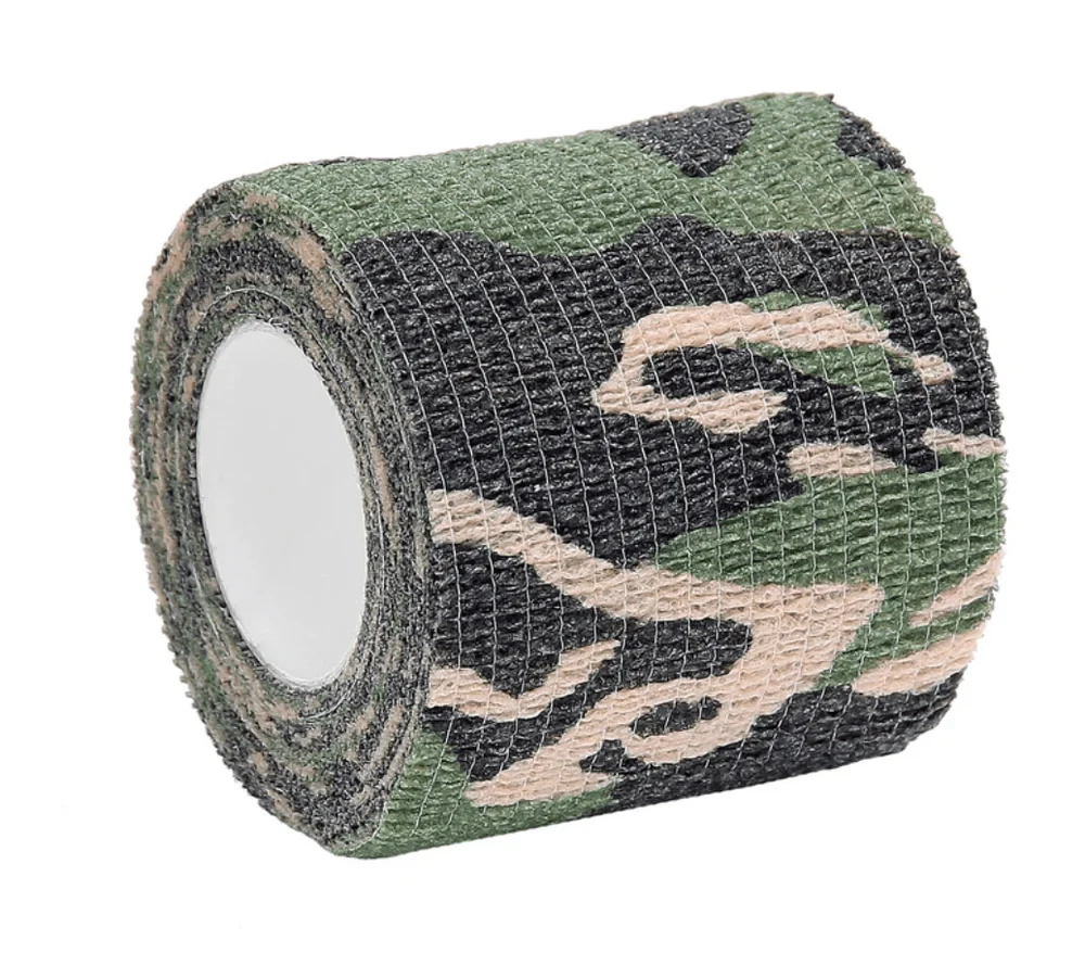 Стрейч-пов'язка камуфльована FOSCO Industries Сamo Wrap (5 см × 4,5 м), Колір: Woodland
