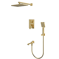 Вбудована душова система Mixxus Premium DALI 009 INNER BOX Brushed Gold (MI6767)