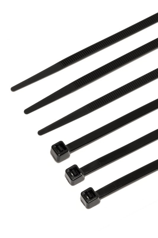Хомут нейлоновий MASTERTOOL 2.5х150 мм 100 шт чорний 20-1845