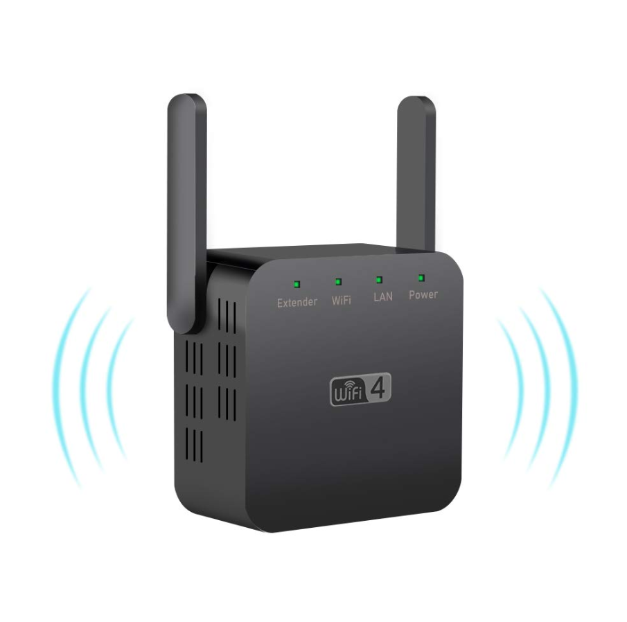 Підсилювач сигналу Wi Fi 300 Mбіт/с Репітер Shenzhen Century ретранслятор вай фай чорний