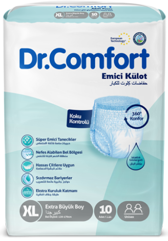 Підгузники труси для дорослих  Dr Comfort Extra Large 120-170 см 10 шт.