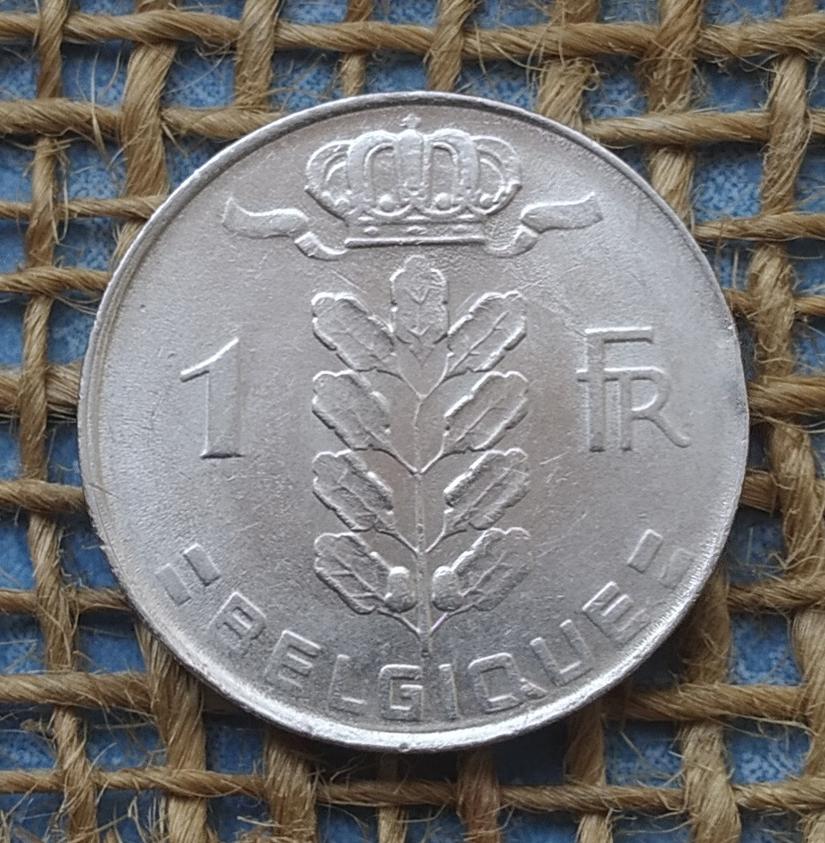 1 франк 1975 року. Бельгiя