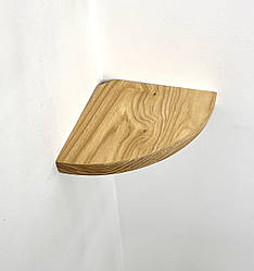 Полиці кутові дерев'яні ясень 18 см