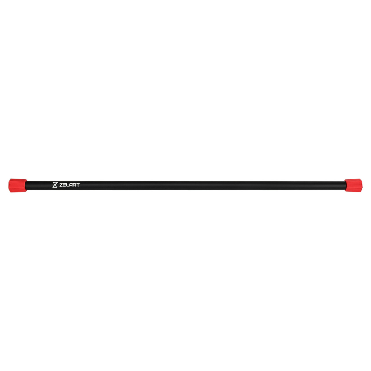 Бодибар 3 кг для фітнесу палиця гімнастична Zelart Body Bar 5457-3 Black-Red, фото 1