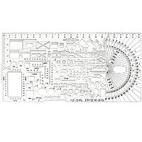 Линейка тактическая НАТО (офицерская) 22см
