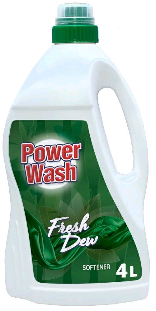 Концентрований ополіскувач для білизни Power Wash Fresh Dew 4 л, фото 1