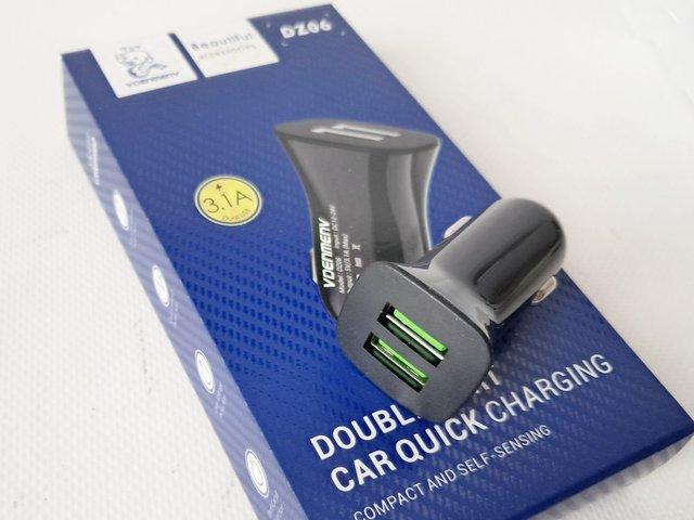 Зарядний пристрій автомобільний 2USB 3,1А 15W (Denmen) DZ06