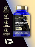 Магній комплекс MagFusion 10 Magnesium Complex 745 мг 10-in-1, 120 вегетаріанських капсул, фото 6