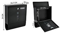 Поштова скринька на листи газети пошту Malatec A4 Чорна, фото 2