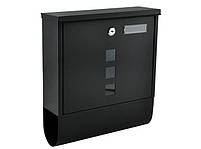 Поштова скринька на листи газети пошту Malatec A4 Чорна, фото 4