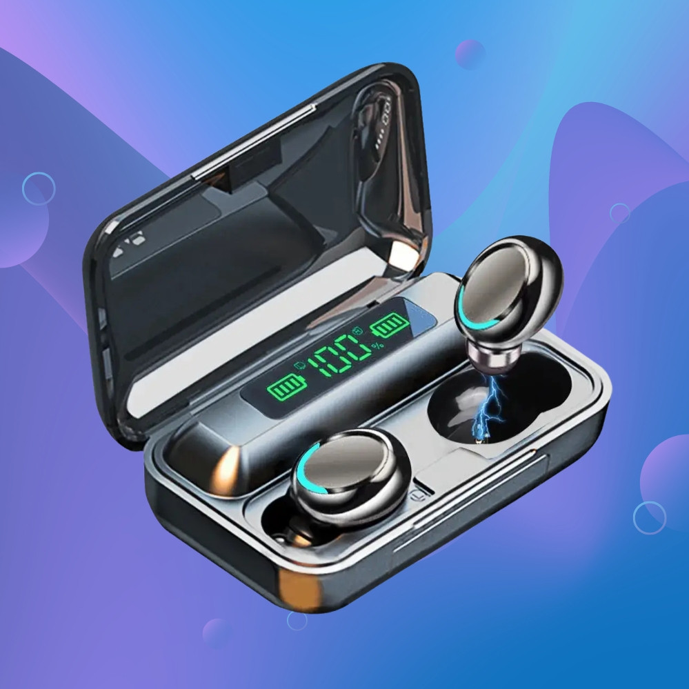 Бездротові навушники TWS BTH-F9-5 сенсорні Bluetooth Навушники вкладиші із зарядним кейсом, фото 1