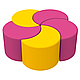 Комплект дитячих пуфів Веселка KIDIGO, фото 3