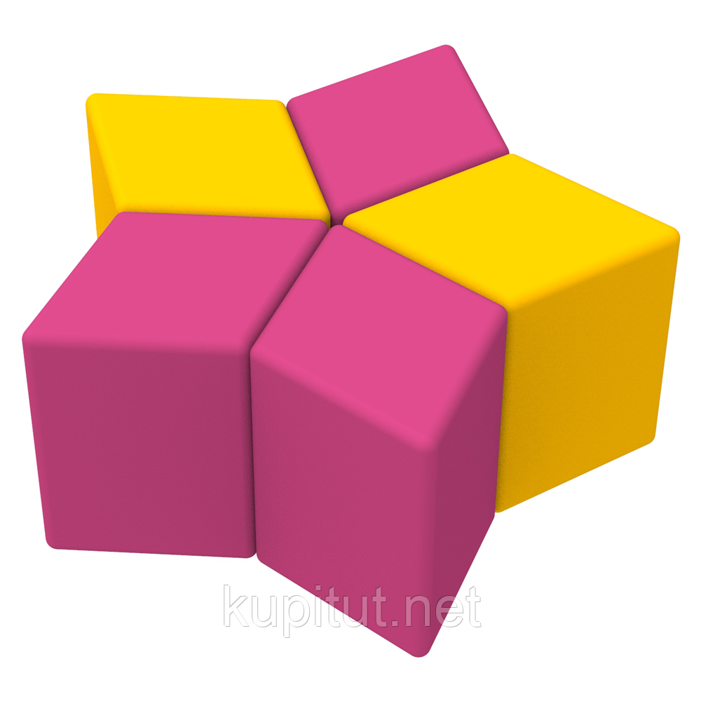 Комплект дитячих пуфів Зірка KIDIGO, фото 1