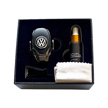 Ароматизатор в авто, автопарфюм Volkswagen, нікель