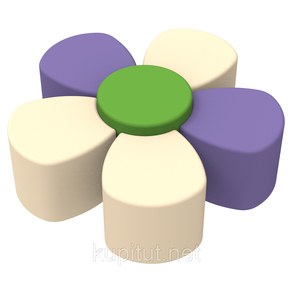 Комплект дитячих пуфів Квітка KIDIGO, фото 1