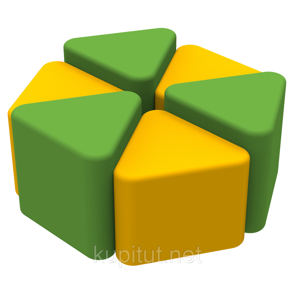 Комплект дитячих пуфів Клевер KIDIGO, фото 1