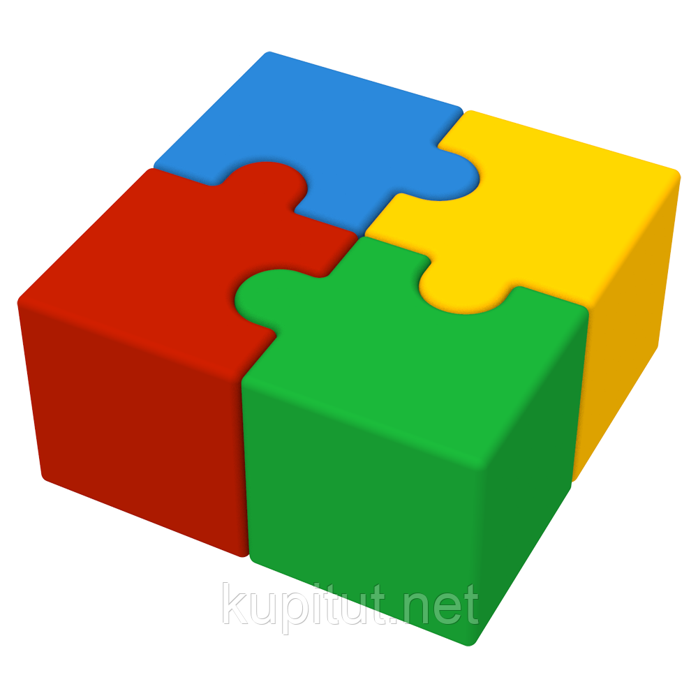 Комплект дитячих пуфів Мозаїка KIDIGO, фото 1