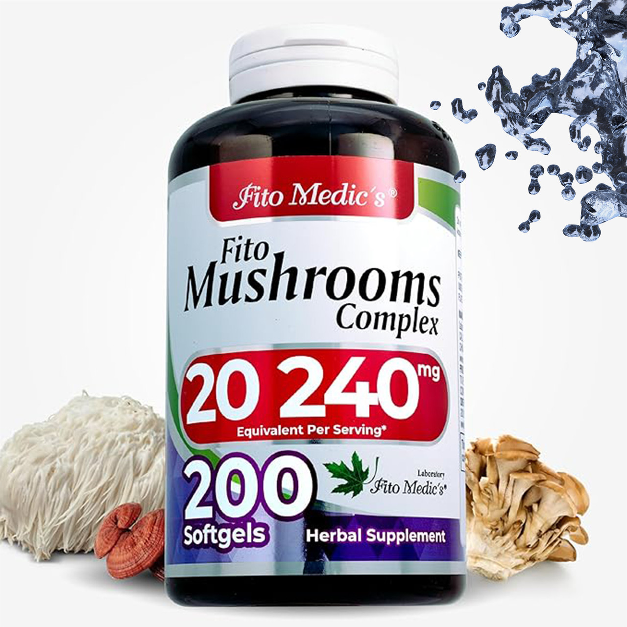 Грибний комплекс Fito Medic's Fito Mushroom Complex 200 гелевих капсул