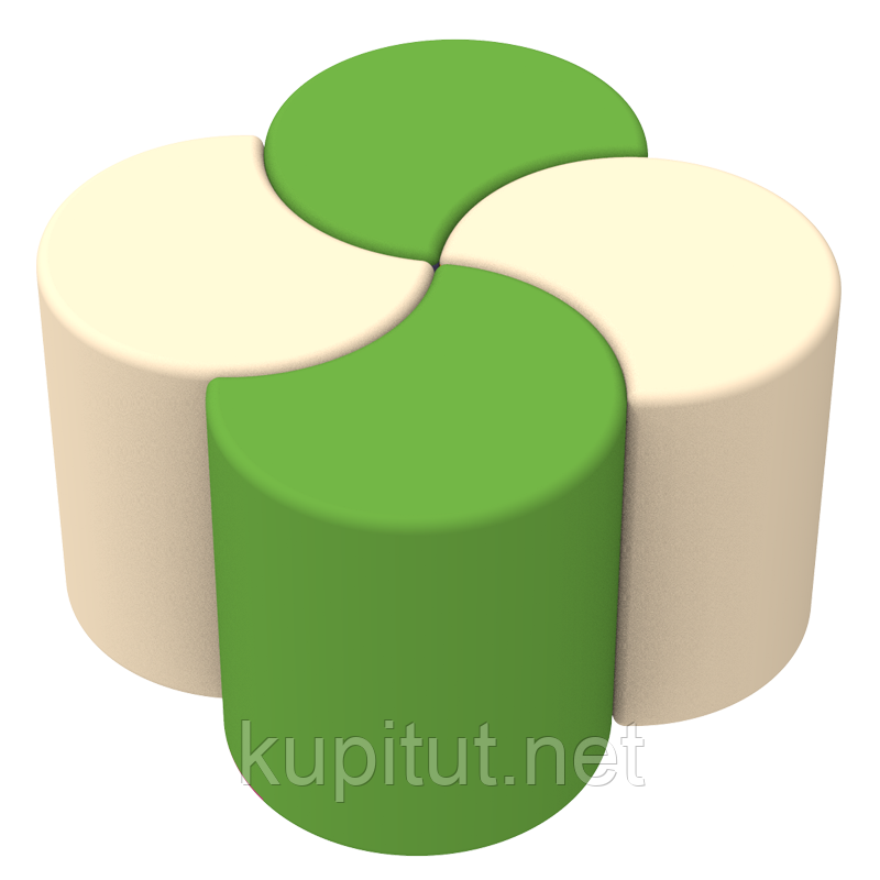 Комплект дитячих пуфів Півмісяць МАХІ KIDIGO, фото 1