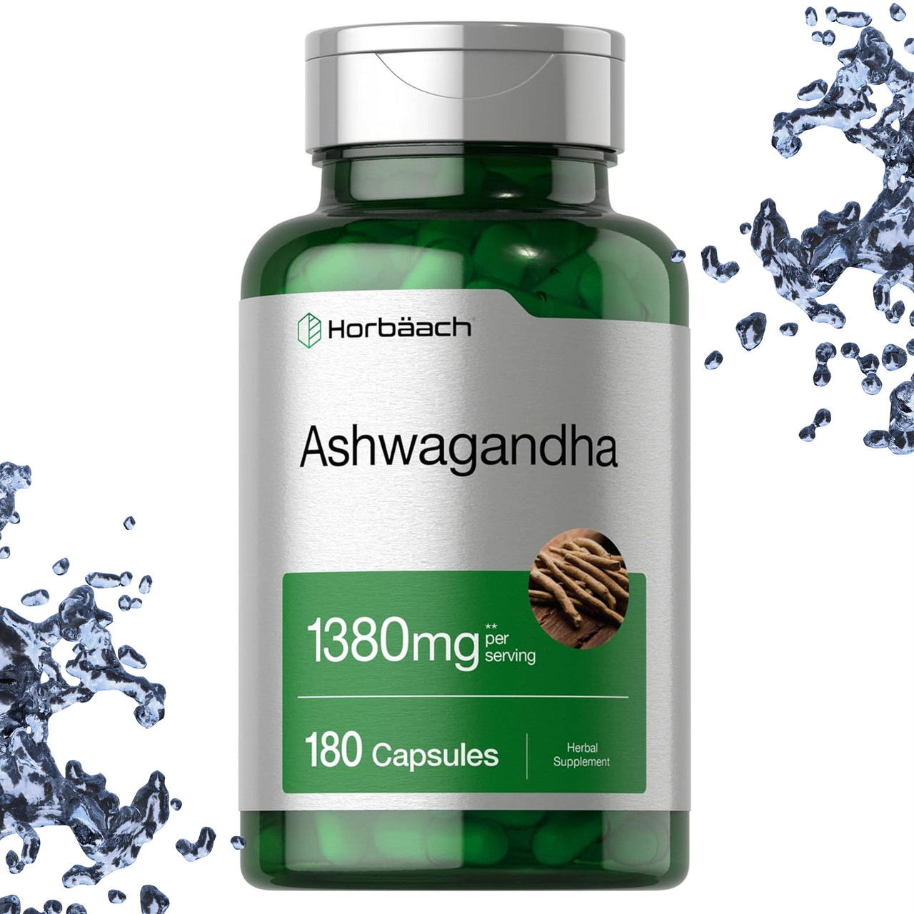 Ашваганда Horbaach Ashwagandha 1380 мг на порцію 180 капсул