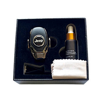 Ароматизатор в авто, автопарфюм Jeep, нікель