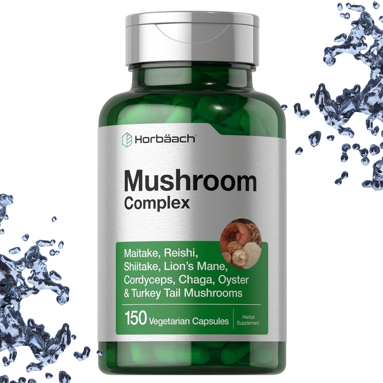 Грибний комплекс Horbaach Mushroom Complex, 150 вегетаріанських капсул
