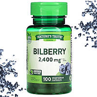Вітаміни для очей Nature's Truth Bilberry 2400 мг на порцію 100 капсул (Чорниця)