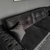 Великий розкладний диван в тканині, фото 5