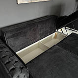 Великий розкладний диван в тканині, фото 8