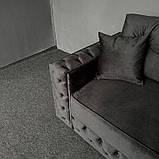 Великий розкладний диван в тканині, фото 9