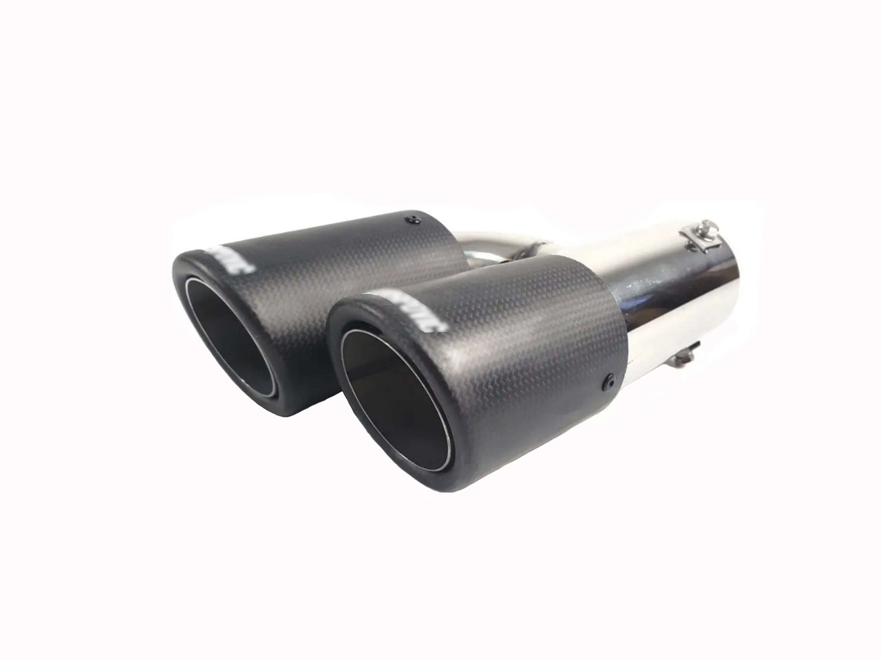Насадки на вихлоп Carbon ( матовий ) 63mm To 89mm ( подвійна H ) на Akrapovič Akrapovič, фото 1