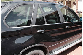 Нижні сталеві молдинги (6 шт нерж.) для BMW X5 E-53 1999-2006 рр