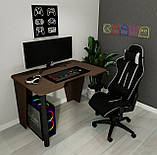 Геймерський комп'ютерний стіл, ігровий стіл з вирізом, стіл для ПК, фото 5