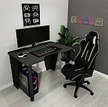 Геймерський комп'ютерний стіл, ігровий стіл з вирізом, стіл для ПК, фото 7