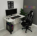 Геймерський комп'ютерний стіл, ігровий стіл з вирізом, стіл для ПК, фото 8