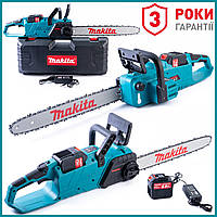 Аккумуляторная цепная пила Makita UC017GZ ( 36V 9 Ah ) Бесщеточная АКБ пила Макита с шиной 45 см для дерева qr