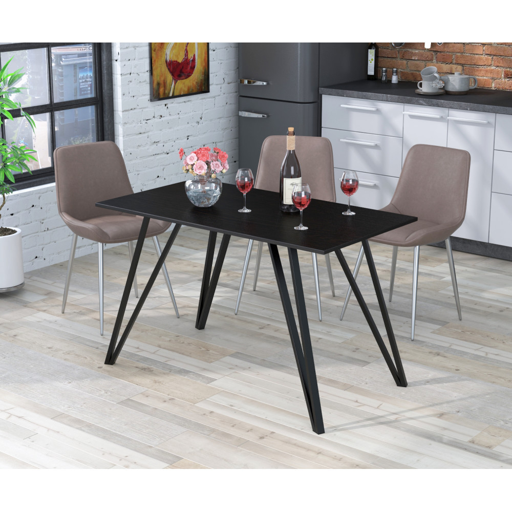 Стіл обідній Ліма 120х65 Loft Design у кольорі Венге Луїзіана, фото 1