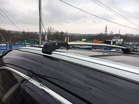 Поперечний багажник на інтегровані рейлінги WingBar V2 (з ключем) Сірі для BMW X5 F-15 2013-2018 рр