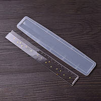 Форма для смоли Finding Молд силіконовий лінійка Білий 220 мм x 46 мм x 4 мм