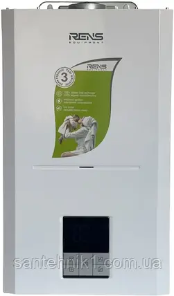 Котел газовий двоконтурний RENS RGB 40 кВт + труба та коліно (коаксіальний комплект). Турбований, фото 1