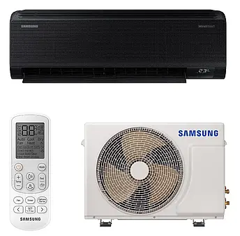 Інверторний кондиціонер Samsung Black Diamond WindFree Wi-Fi AR09BXFAMWKNUABDK чорний, фото 1