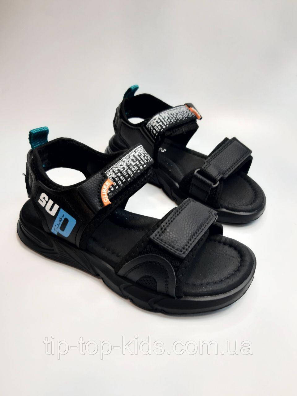 Босоніжки для хлопчика Clibee 359-2 black чорні р.31,34,36, фото 1