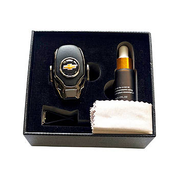 Ароматизатор в авто, автопарфюм Chevrolet, нікель